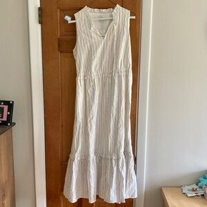 Tiered Shimmer tie front midi dress NWT  JCrew